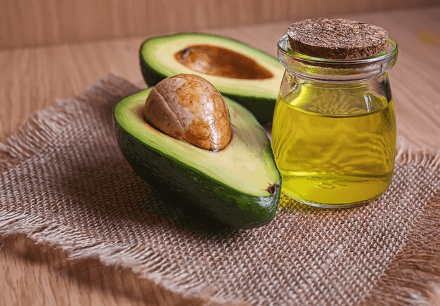 Avocado oil pouring